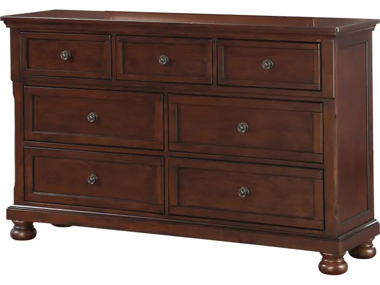Stella Rich Cherry 7-Drawer Dresser-1