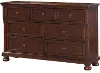 Stella Rich Cherry 7-Drawer Dresser