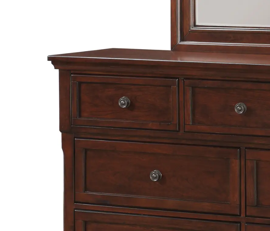 Stella Rich Cherry 7-Drawer Dresser-3