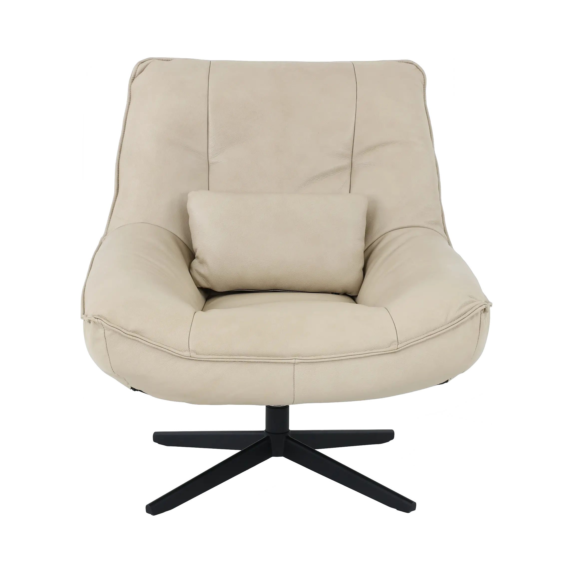 Softee Ivory Swivel Chair-4