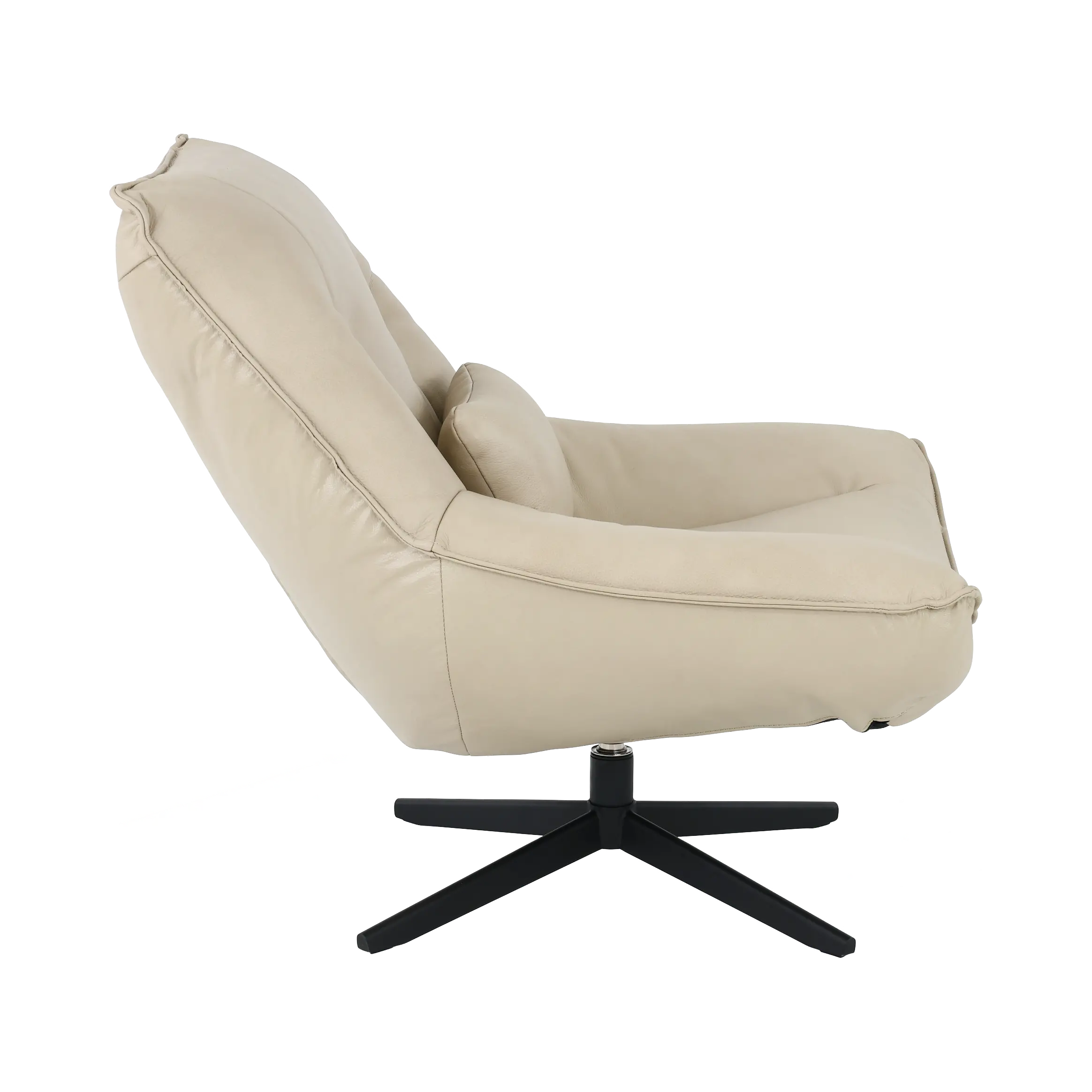 Softee Ivory Swivel Chair-5
