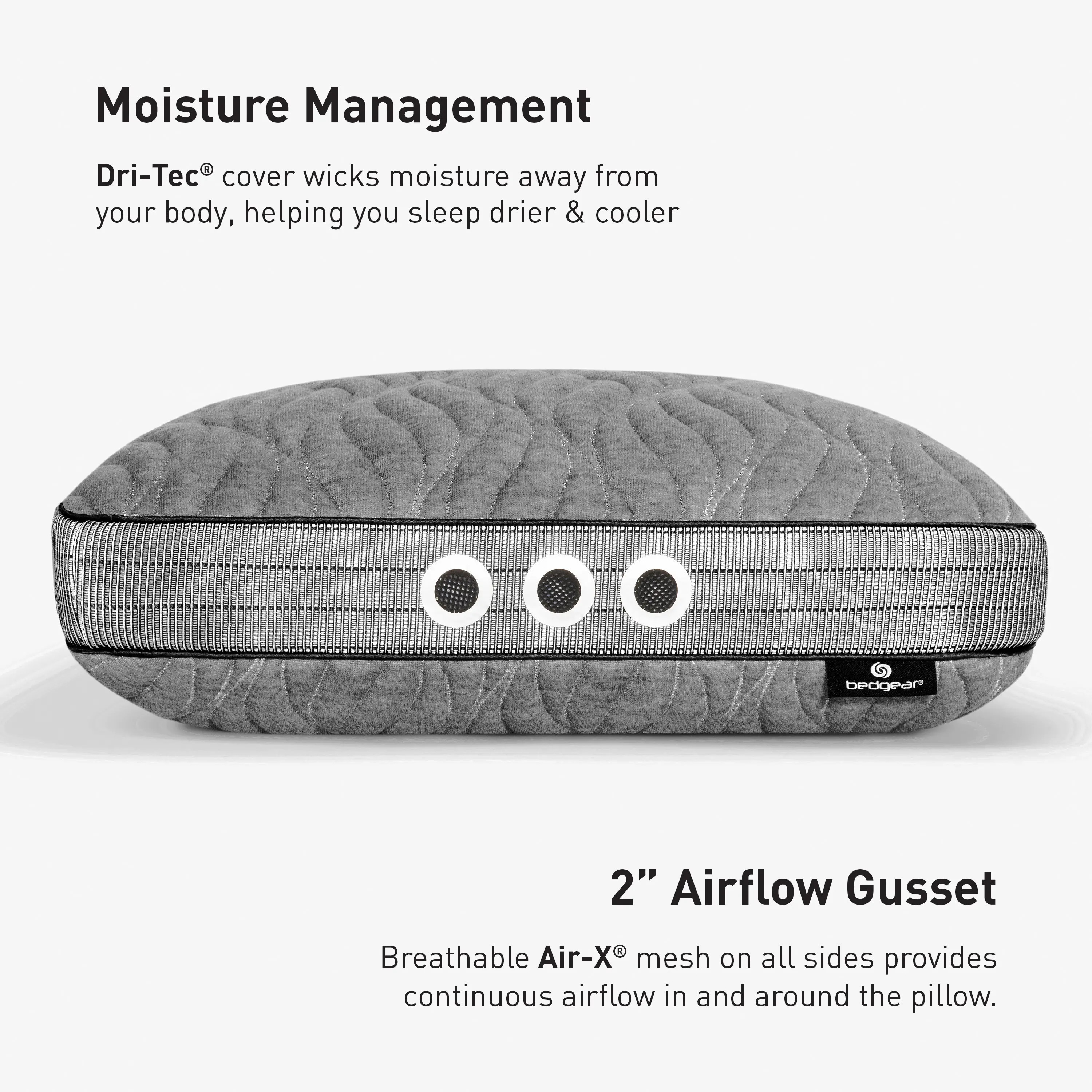 BGP03423P BedGear Aspen Performance® 3.0 Standard Pillow-4