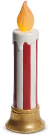 Red and White 29  Battery Candle