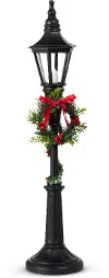 21  Lighted Black Lamp Post