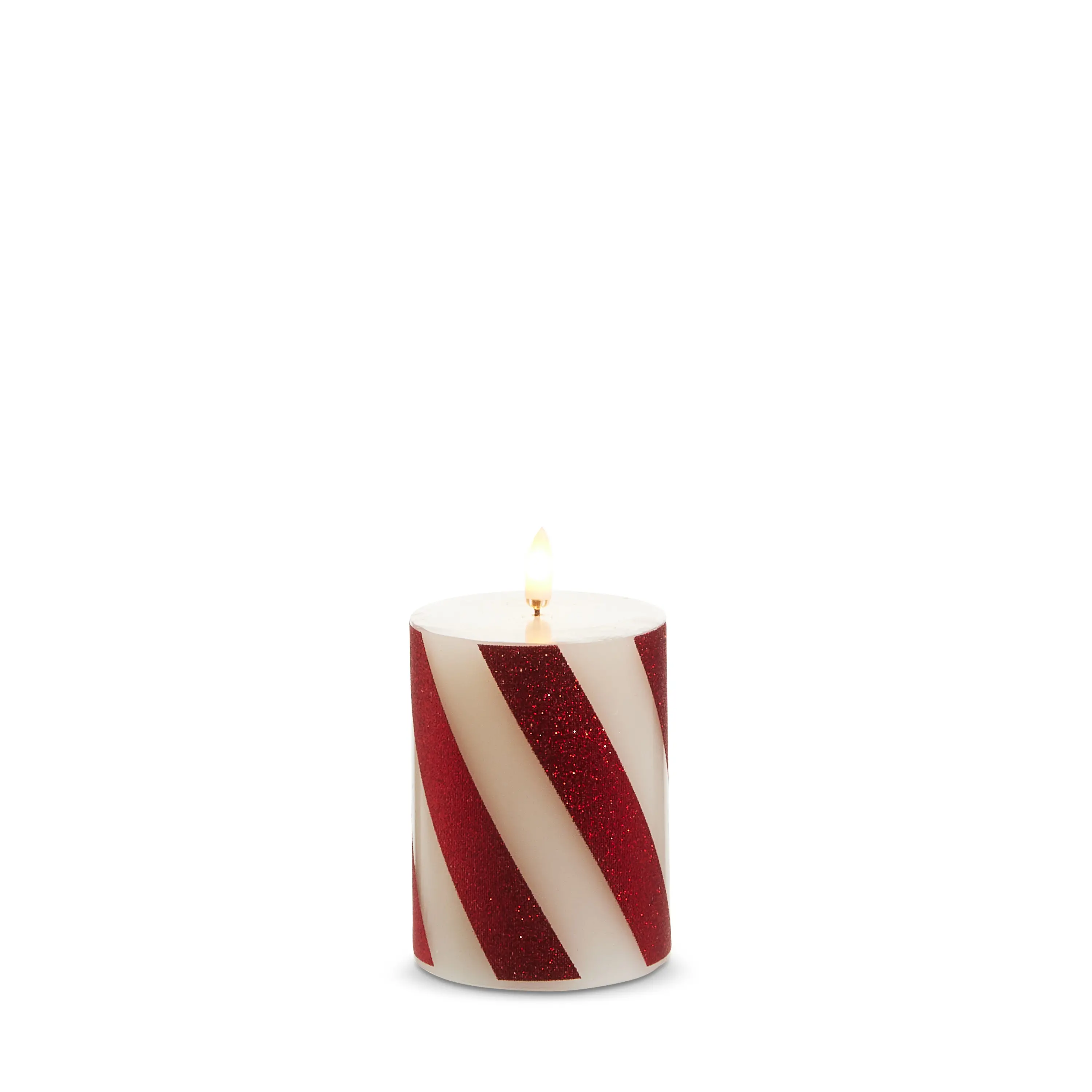 3 x 4 Red Stripe Candle-1