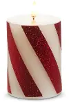 3 x 4 Red Stripe Candle