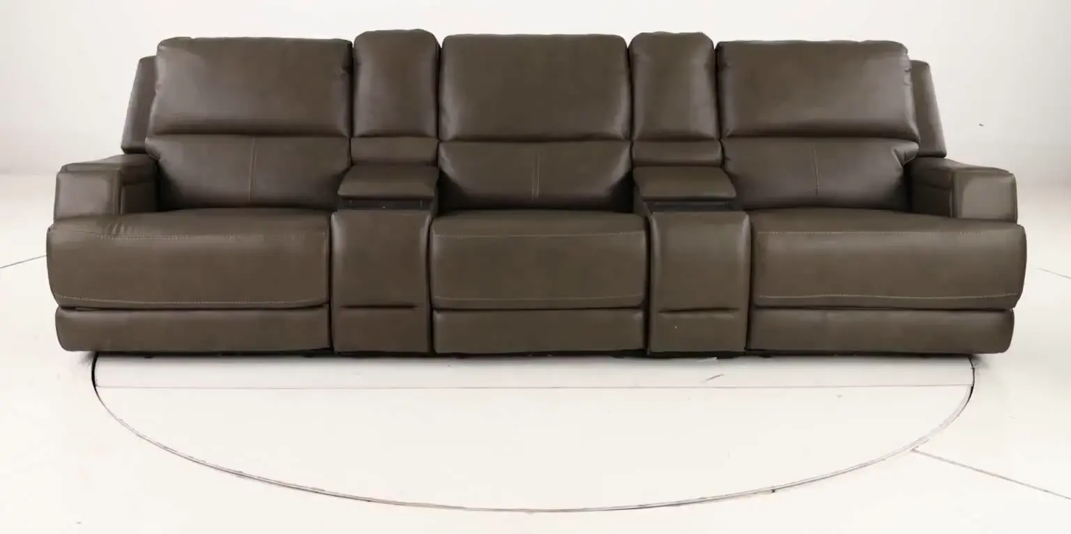 Rushton Lontra Leather 5 Piece Power Reclining Home Theater Set-13