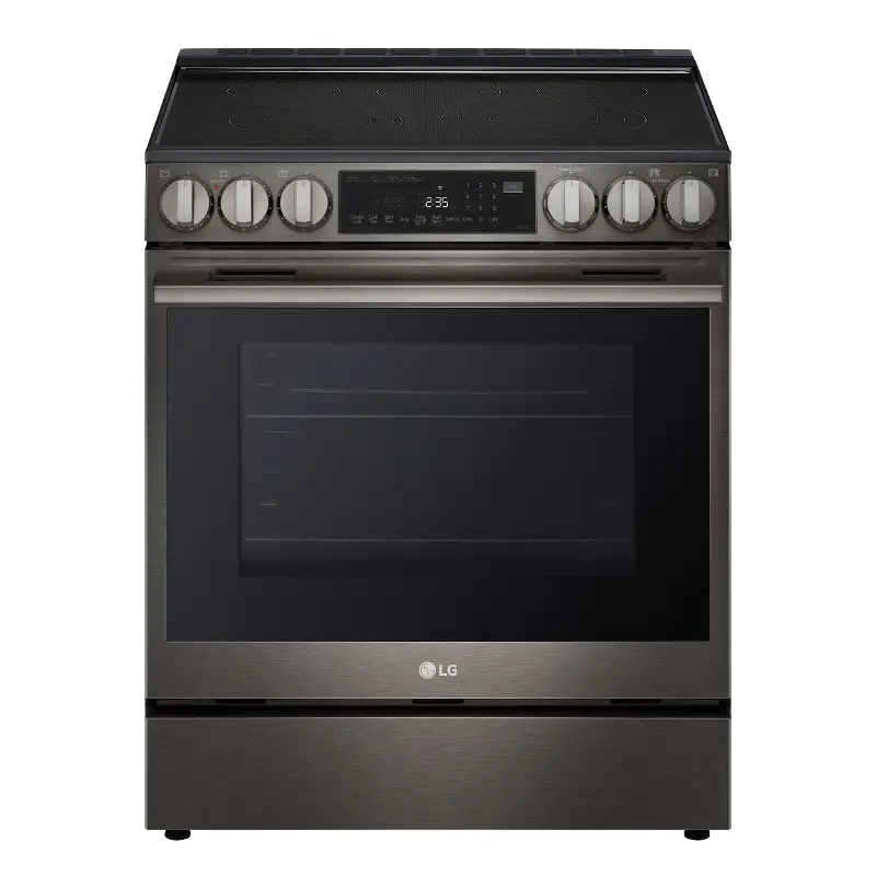 LG 6.3 Cu Ft Electric Single Oven Range - Black Stainless Steel