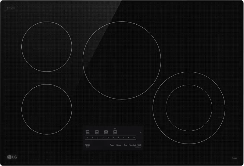 LG 30 Inch Electric Cooktop - Black