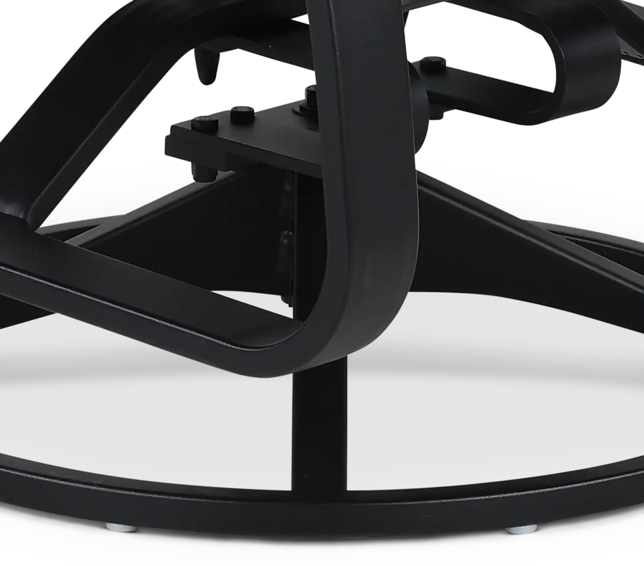Belle Isle Black Patio Sling Swivel Rocker-8