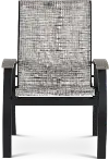 Belle Isle Black Sling Armchair