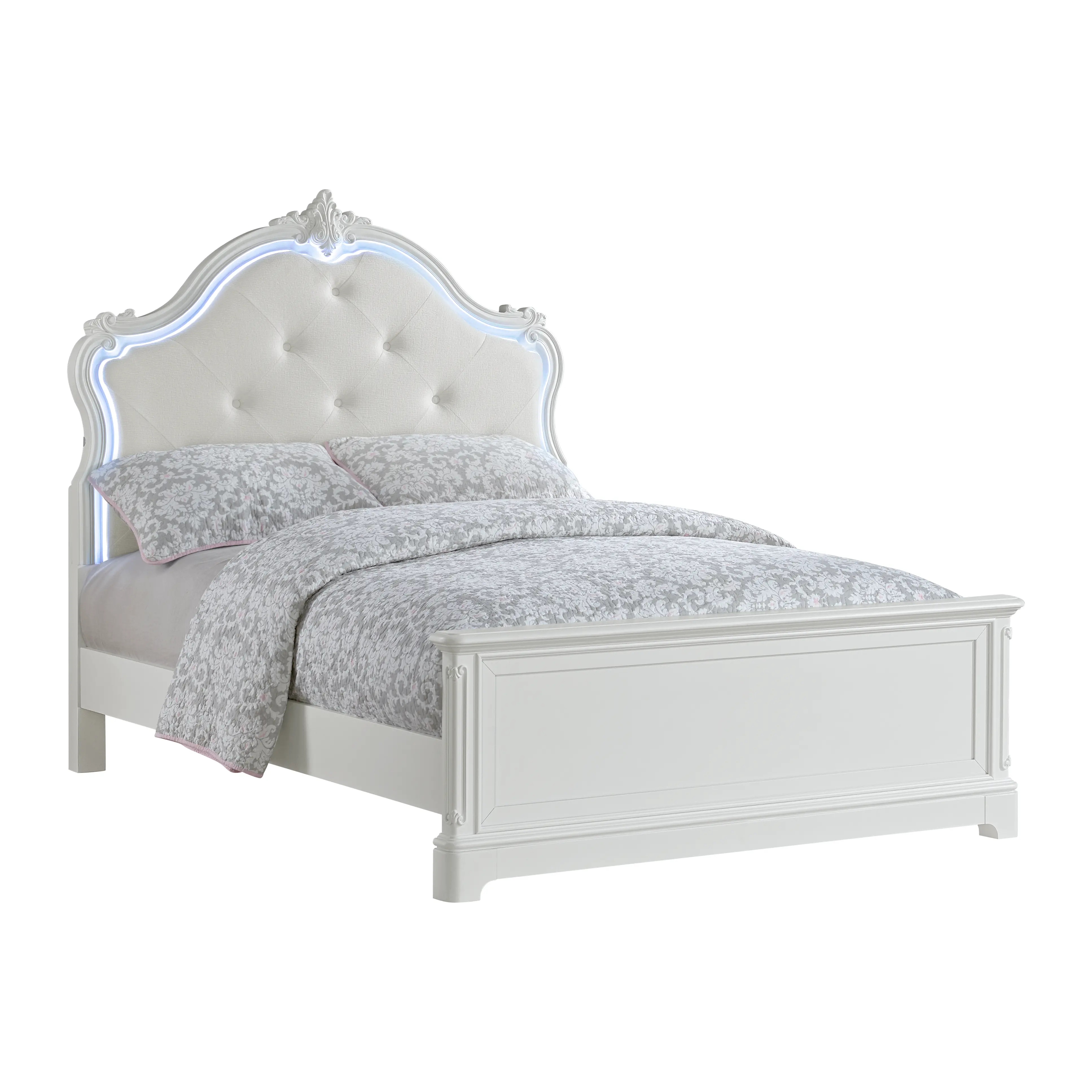 Arabella White Full Bed-1