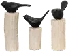 Natural Wood Birds On a Stump