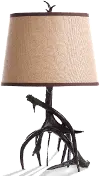 Dalton Antler Brown Table Lamp