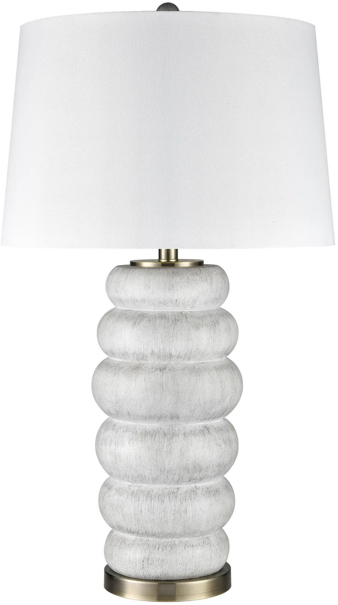 White Washed Table Lamp-1
