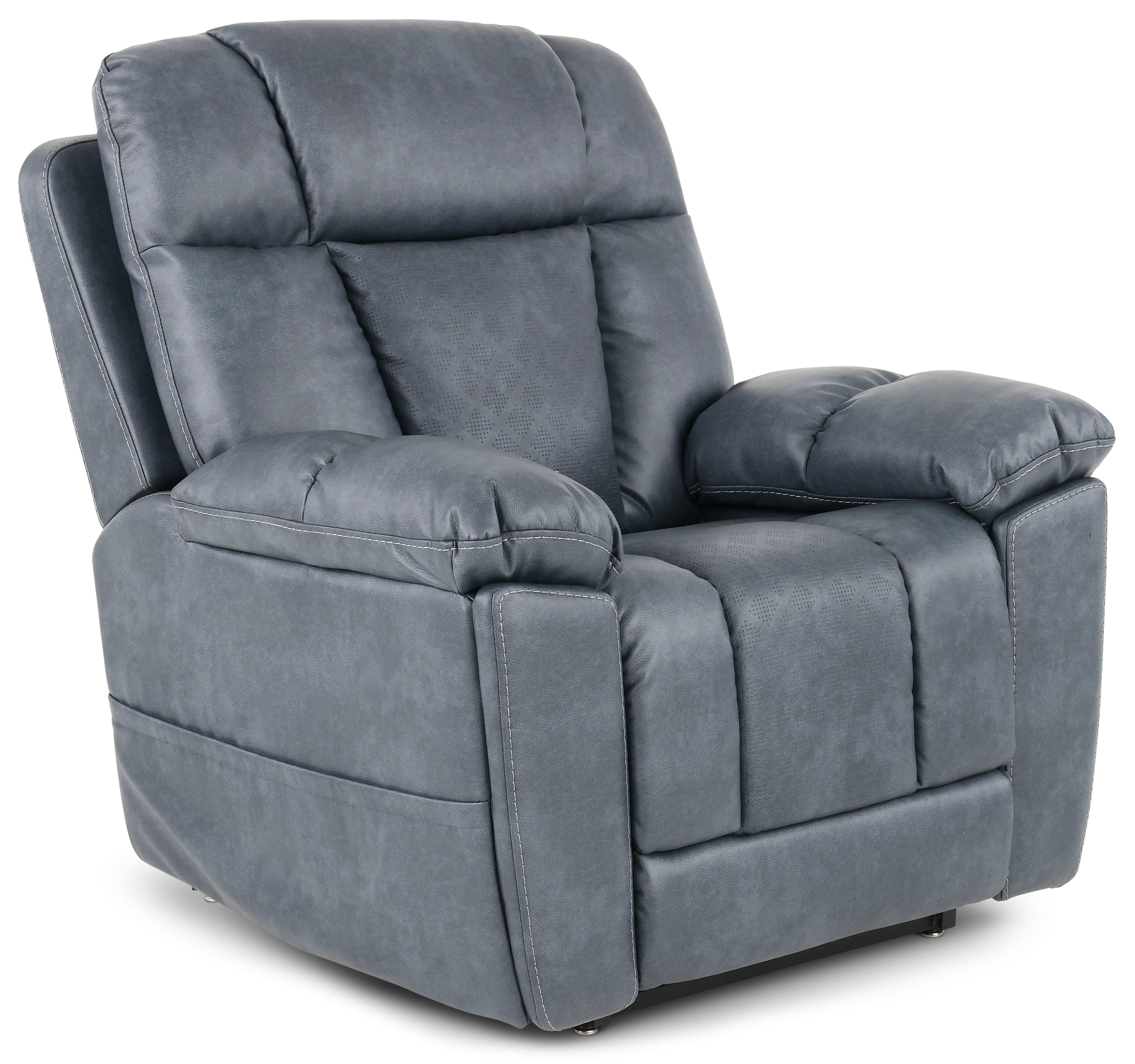 Infi-Elite Slate Gray Lift Recliner with Heat and Massage-1