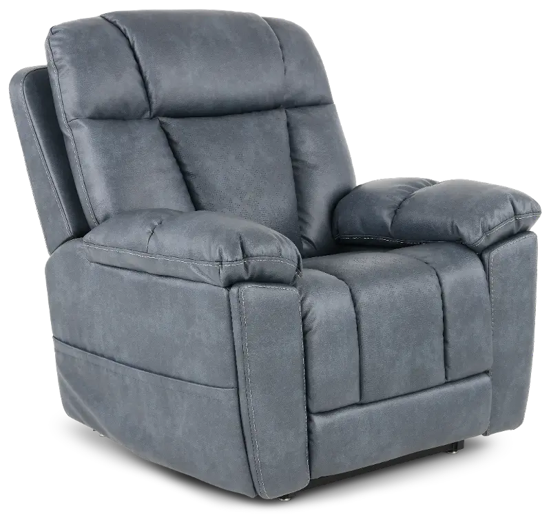 Infi-Elite Slate Gray Lift Recliner with Heat and Massage