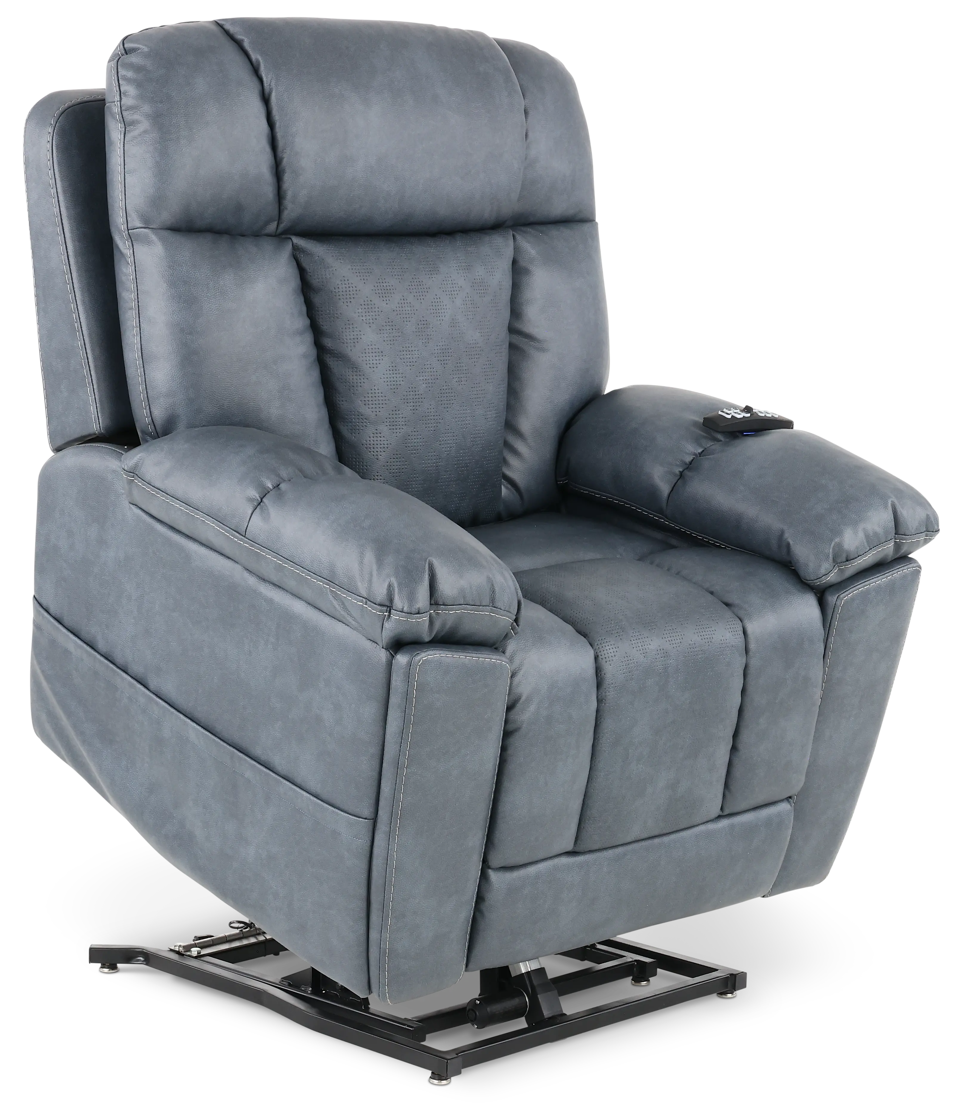 Infi-Elite Slate Gray Lift Recliner with Heat and Massage-2