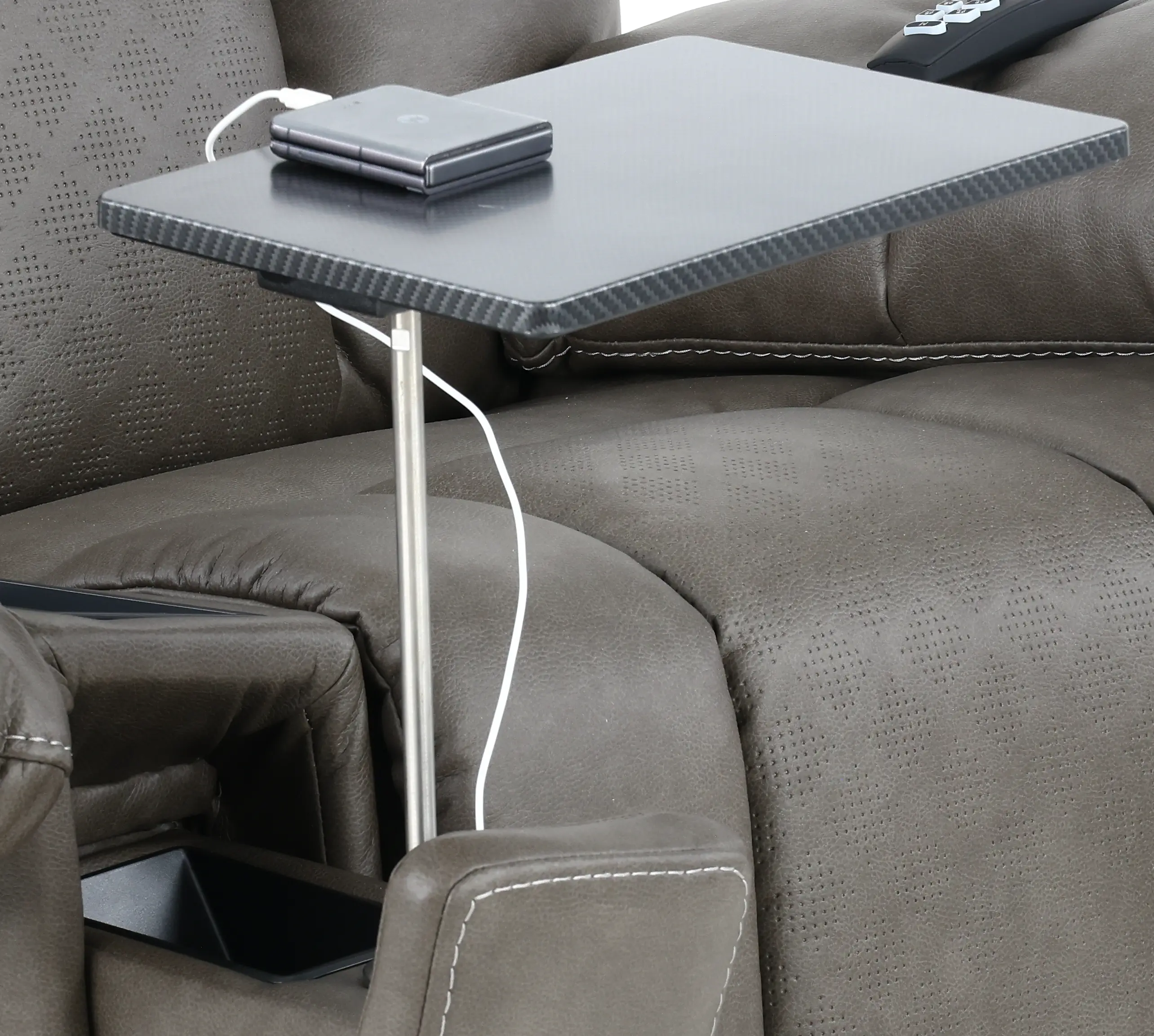 Infi-Elite Smoke Gray Lift Recliner with Heat and Massage-11