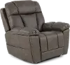 Infi-Elite Smoke Gray Lift Recliner with Heat and Massage