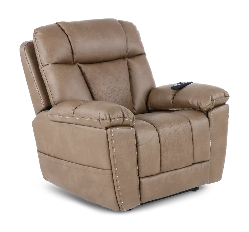 Infi-Elite Beige Lift Recliner with Heat and Massage