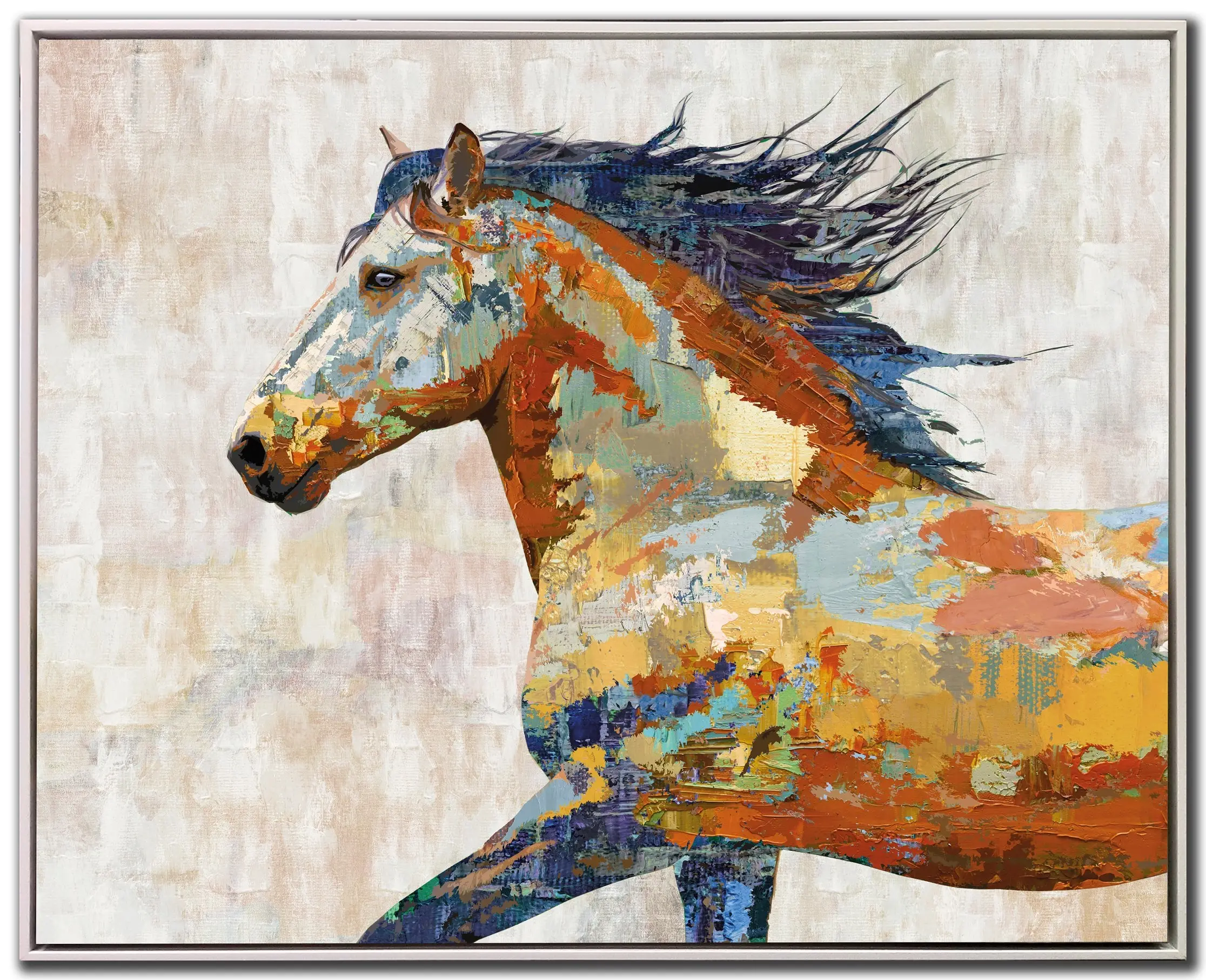 Dappled Horse Floating Canvas-1