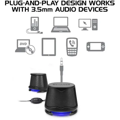 Enhance SB2 High-Excursion USB Speakers - Blue-2