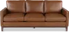 Weston Brown Leather Sofa