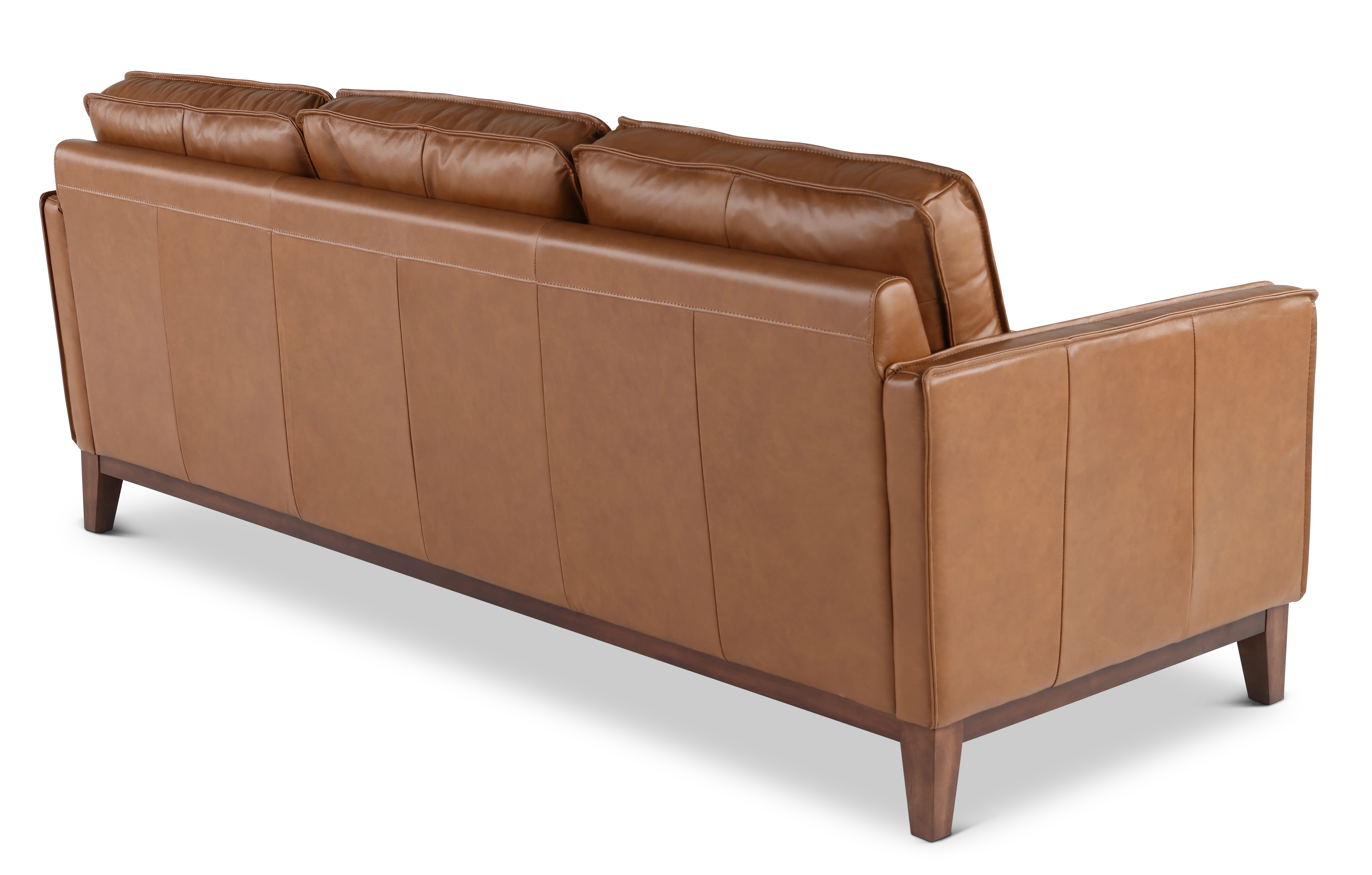 Weston Brown Leather Sofa-5