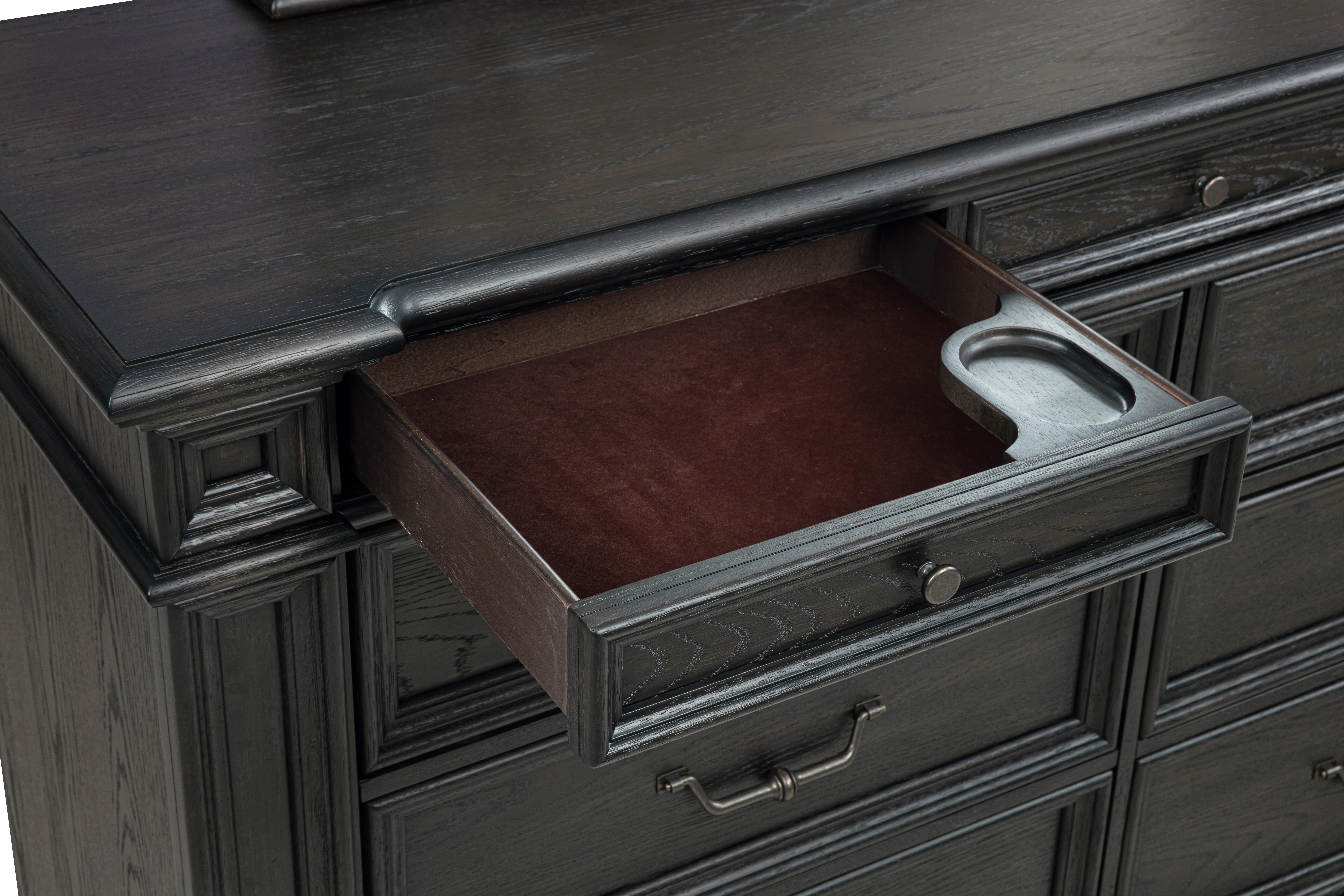 Marshall English Black Oak Dresser-7