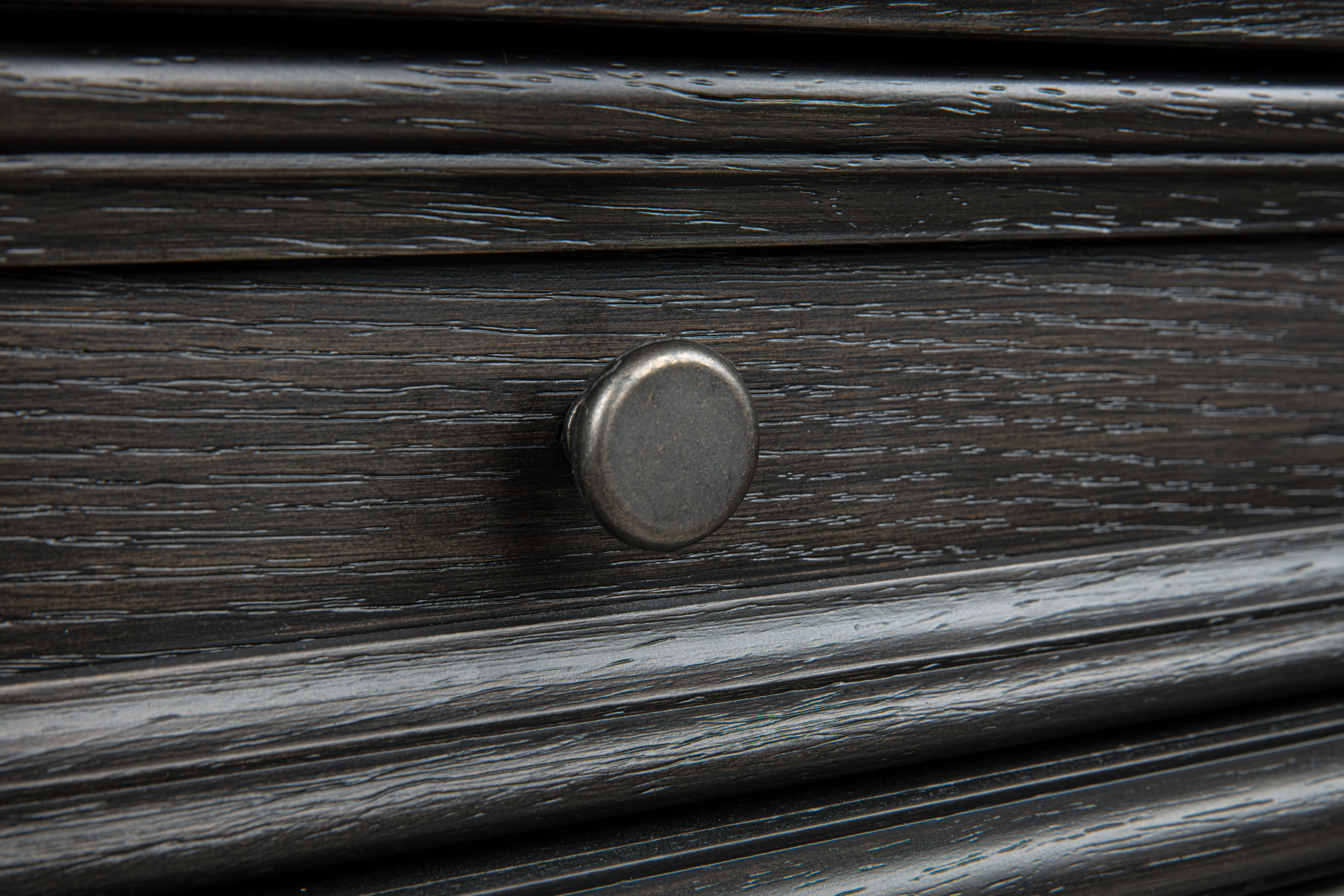 Marshall English Black Oak Chest of Drawers-6