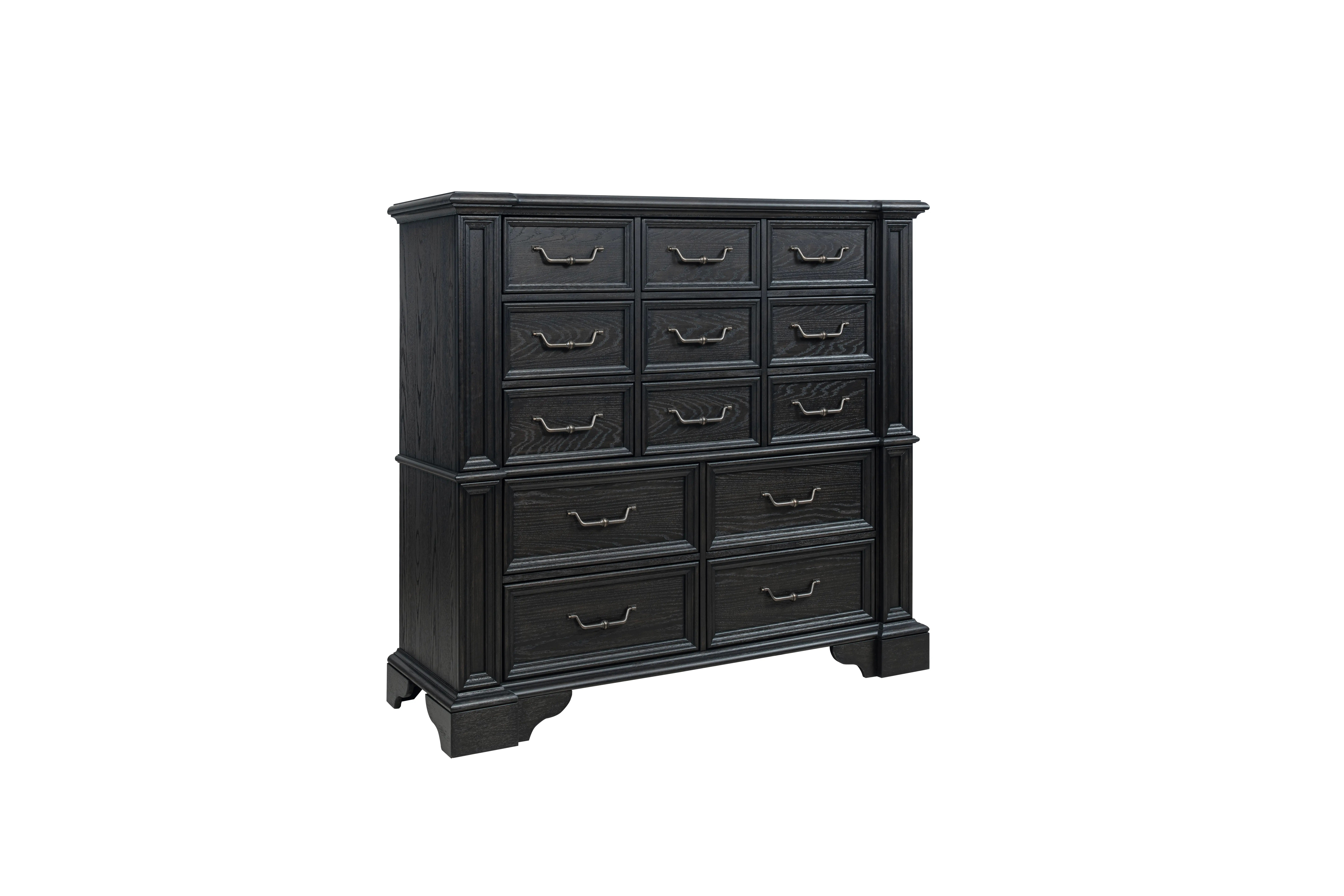 Marshall English Black Oak Gentleman's Chest-1