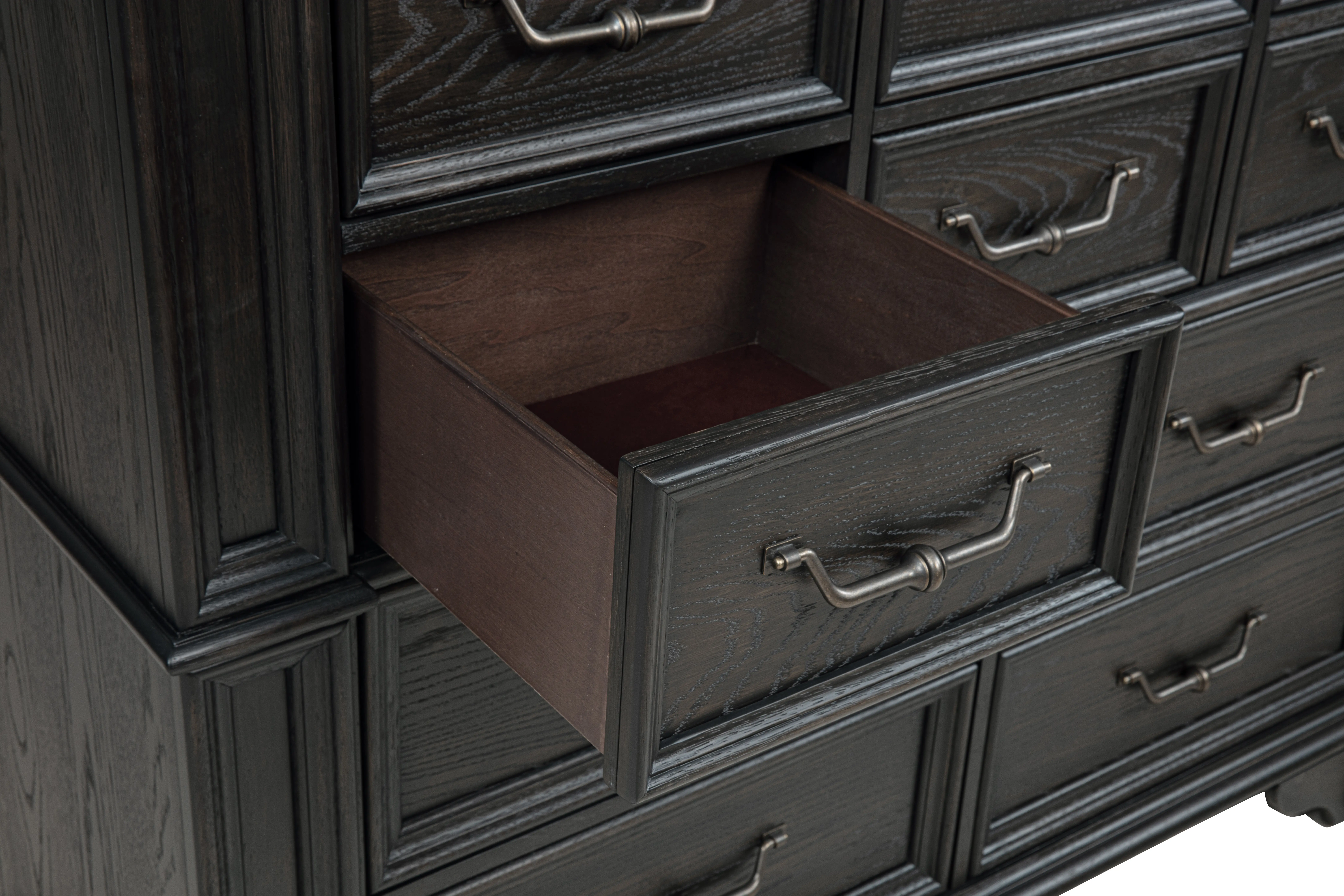 Marshall English Black Oak Gentleman's Chest-5