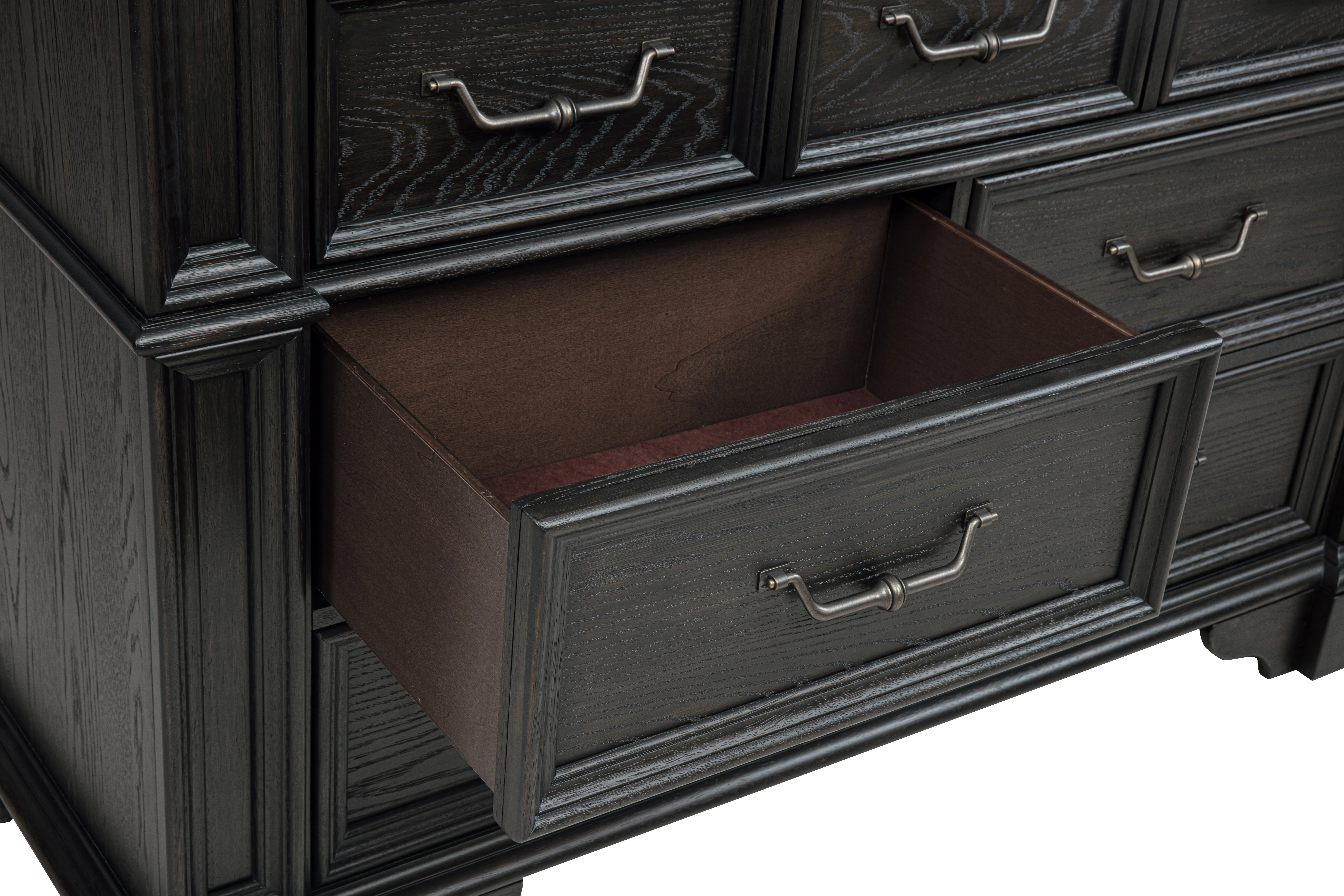 Marshall English Black Oak Gentleman's Chest-6