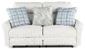 62322/1856-26/1458-43 Chappy Linen Cream Power Reclining Loveseat