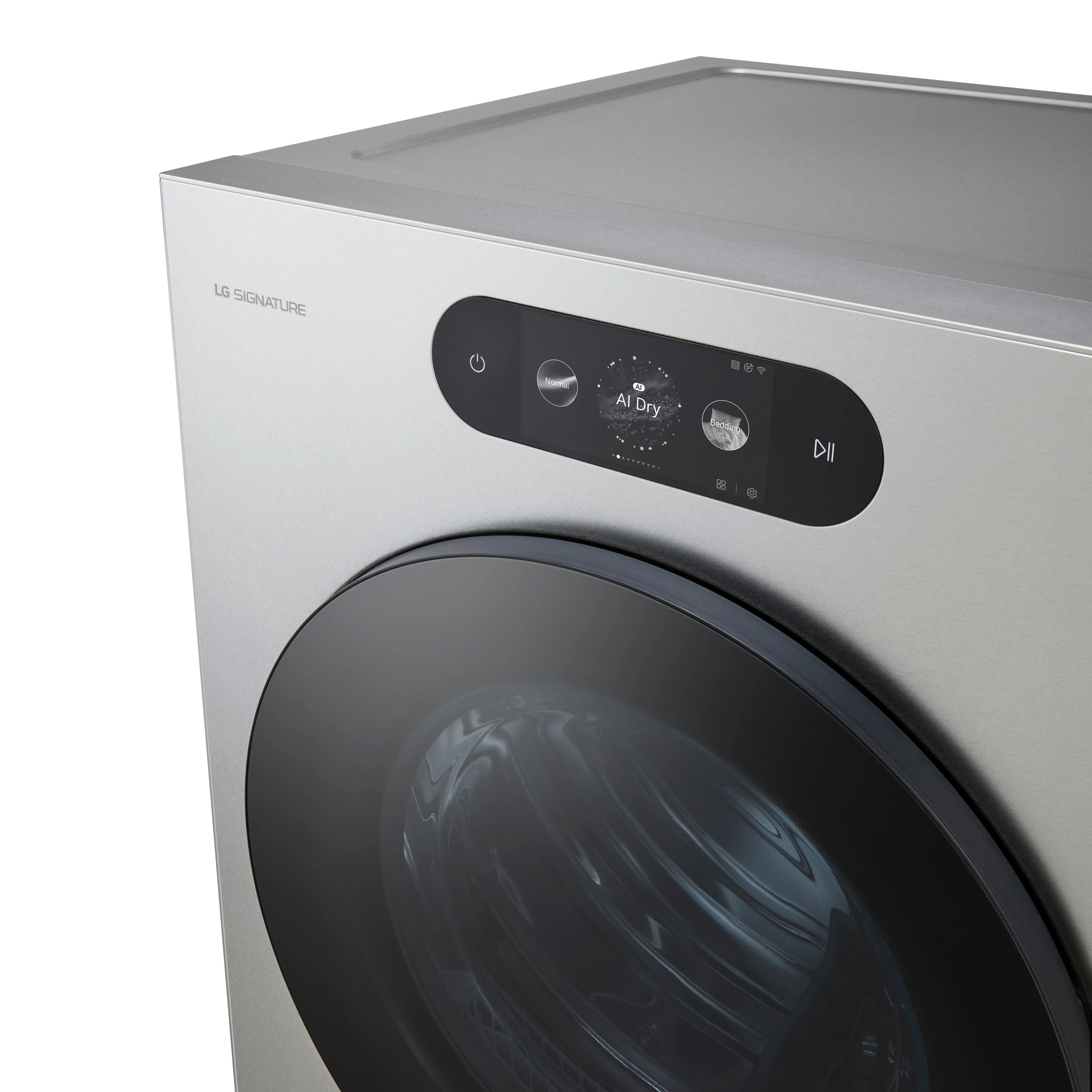 DLEX9900S LG SIGNATURE 9.0 Cu Ft Mega-Capacity Smart AI Electric Dryer - Platinum Steel-10