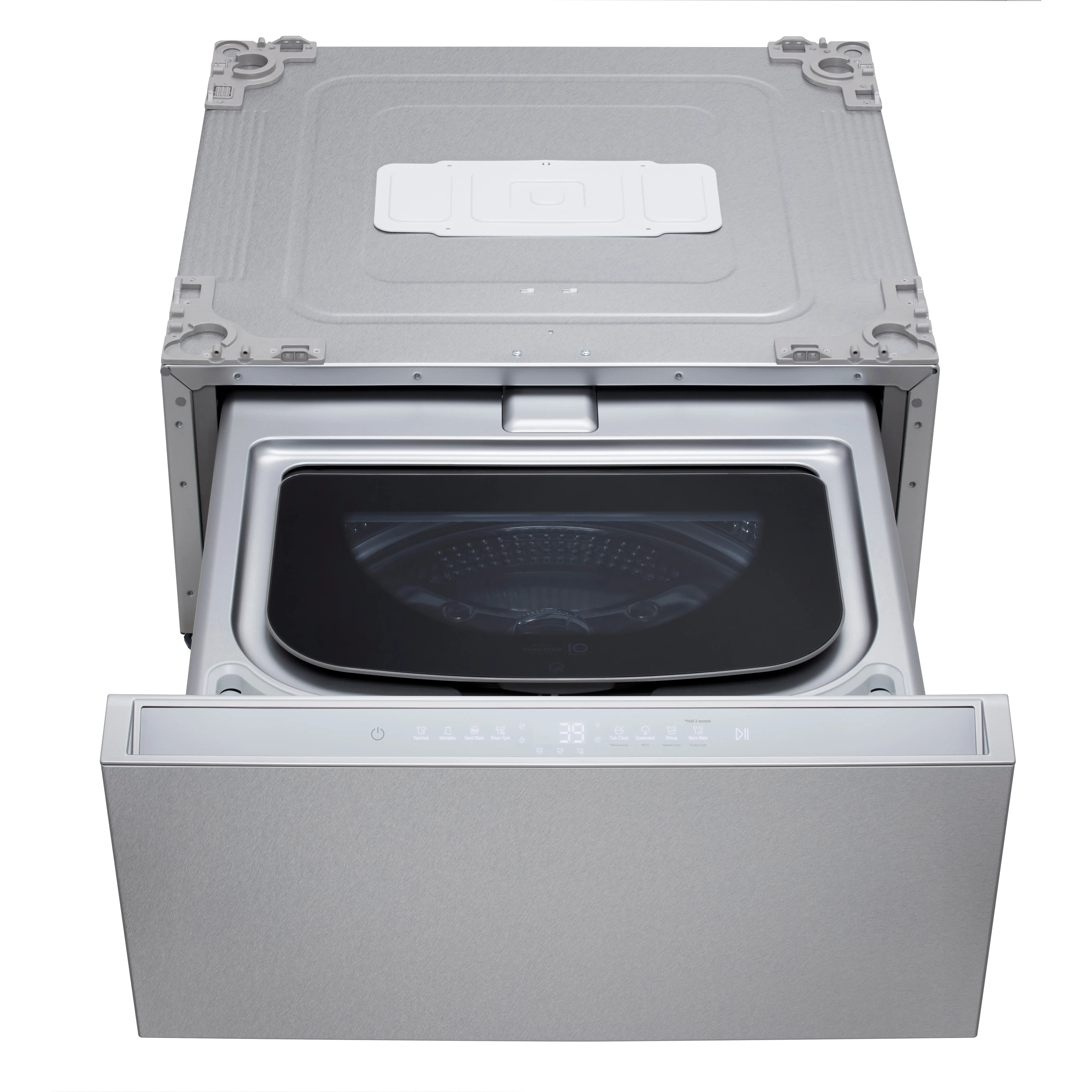 WD405CS LG Signature 1.0 Cu Ft Pedestal Washer - Platinum Steel-5