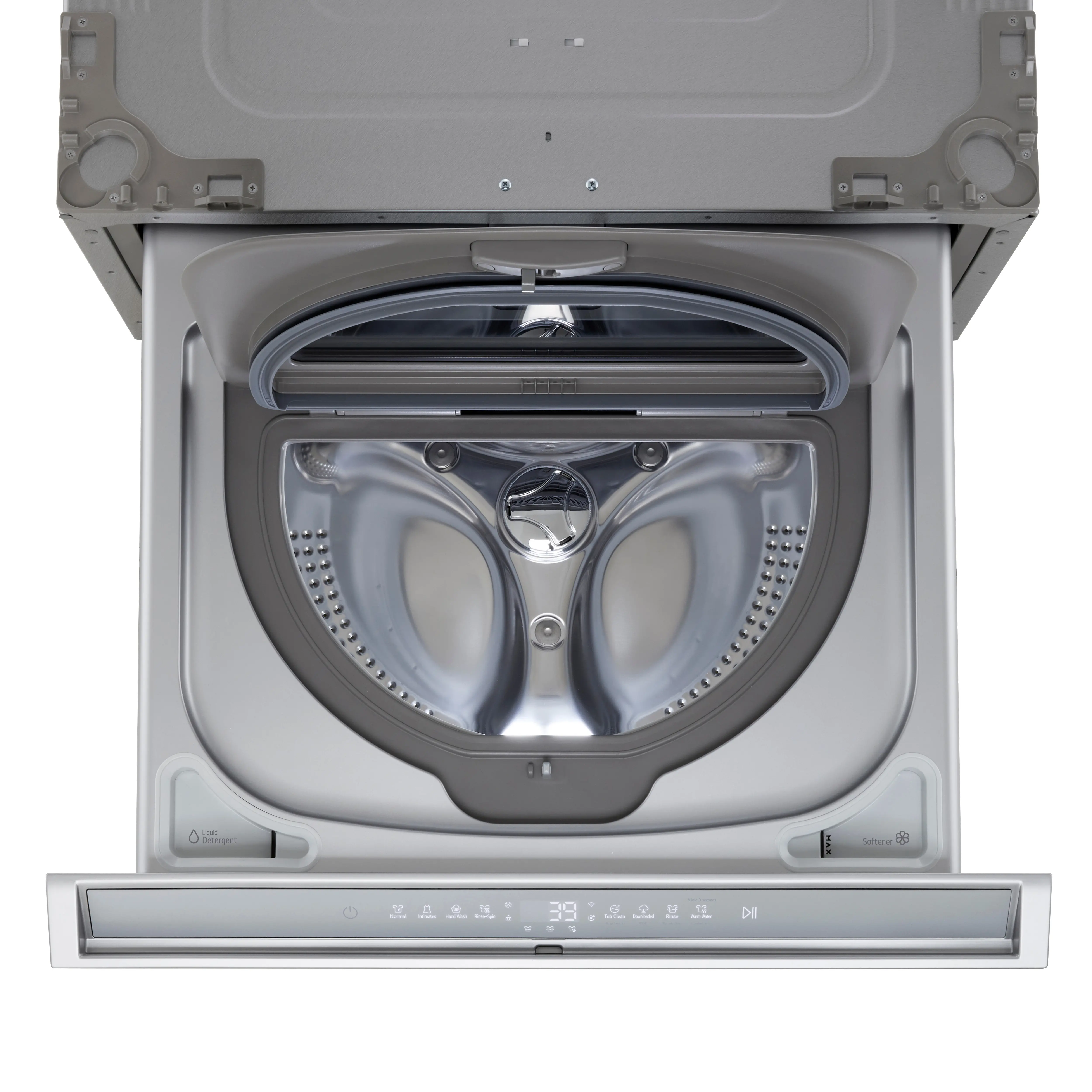 WD405CS LG Signature 1.0 Cu Ft Pedestal Washer - Platinum Steel-6