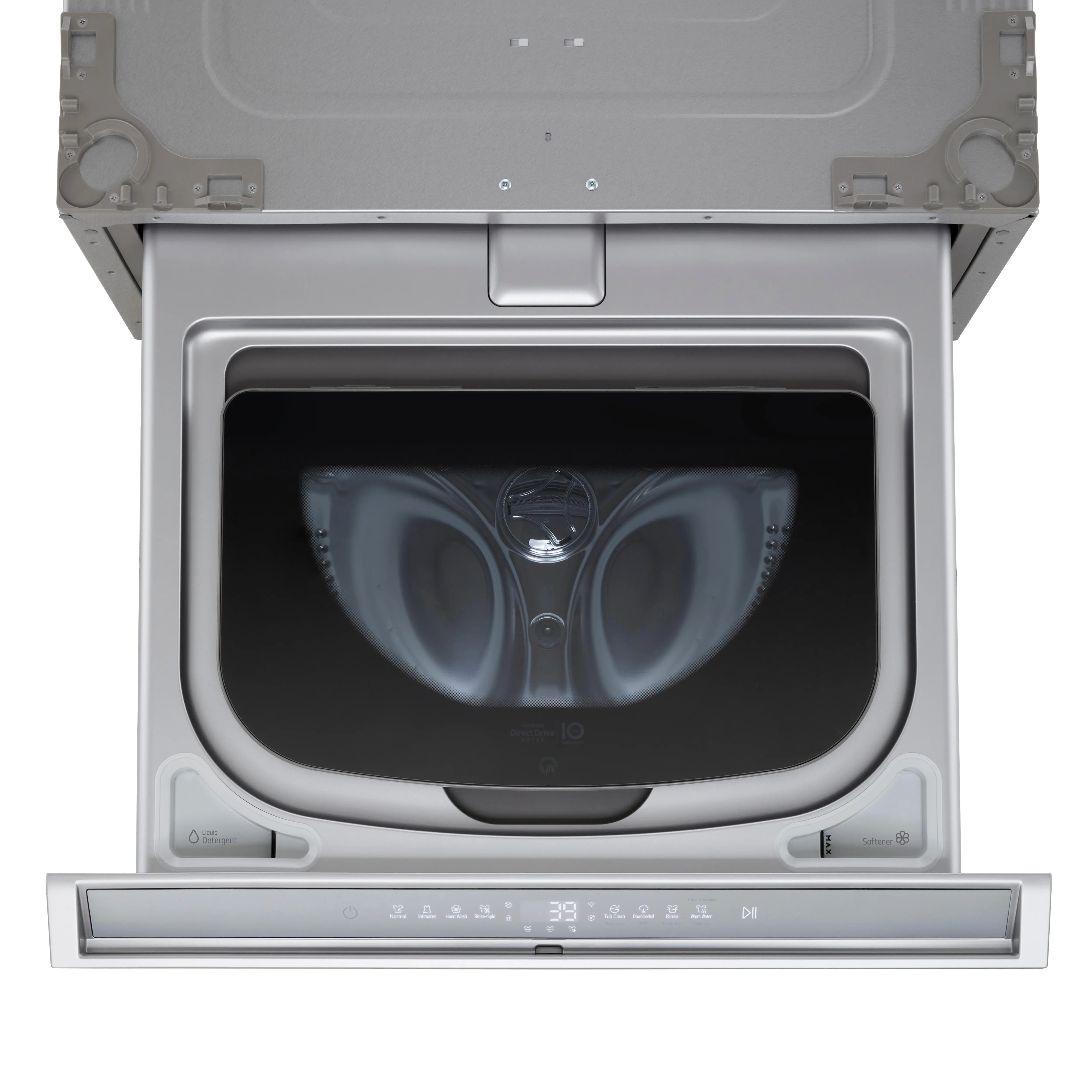 WD405CS LG Signature 1.0 Cu Ft Pedestal Washer - Platinum Steel-7