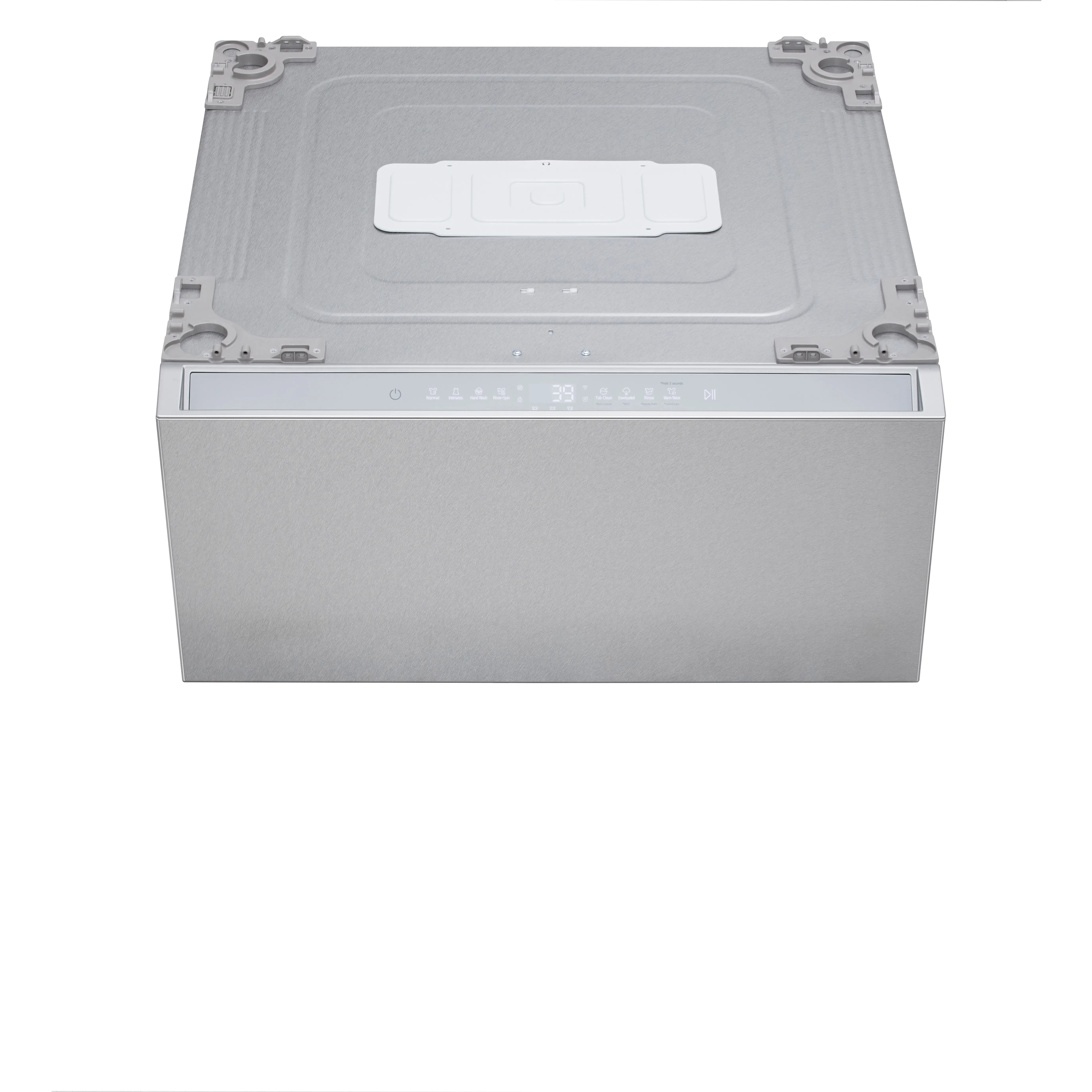WD405CS LG Signature 1.0 Cu Ft Pedestal Washer - Platinum Steel-8