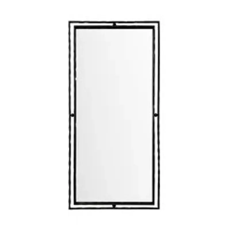 Black Metal Wall Mirror