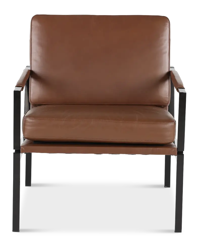 Puckman Brown Accent Chair