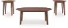 Gordonay Brown Tables, Set of 3