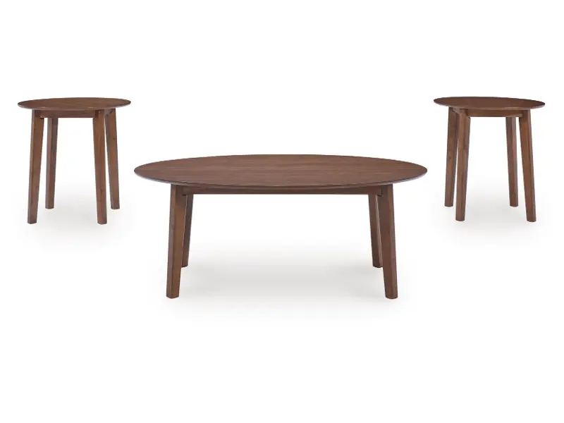 Gordonay Brown Tables, Set of 3