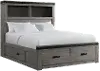 Wade Gray Full Storage Bed
