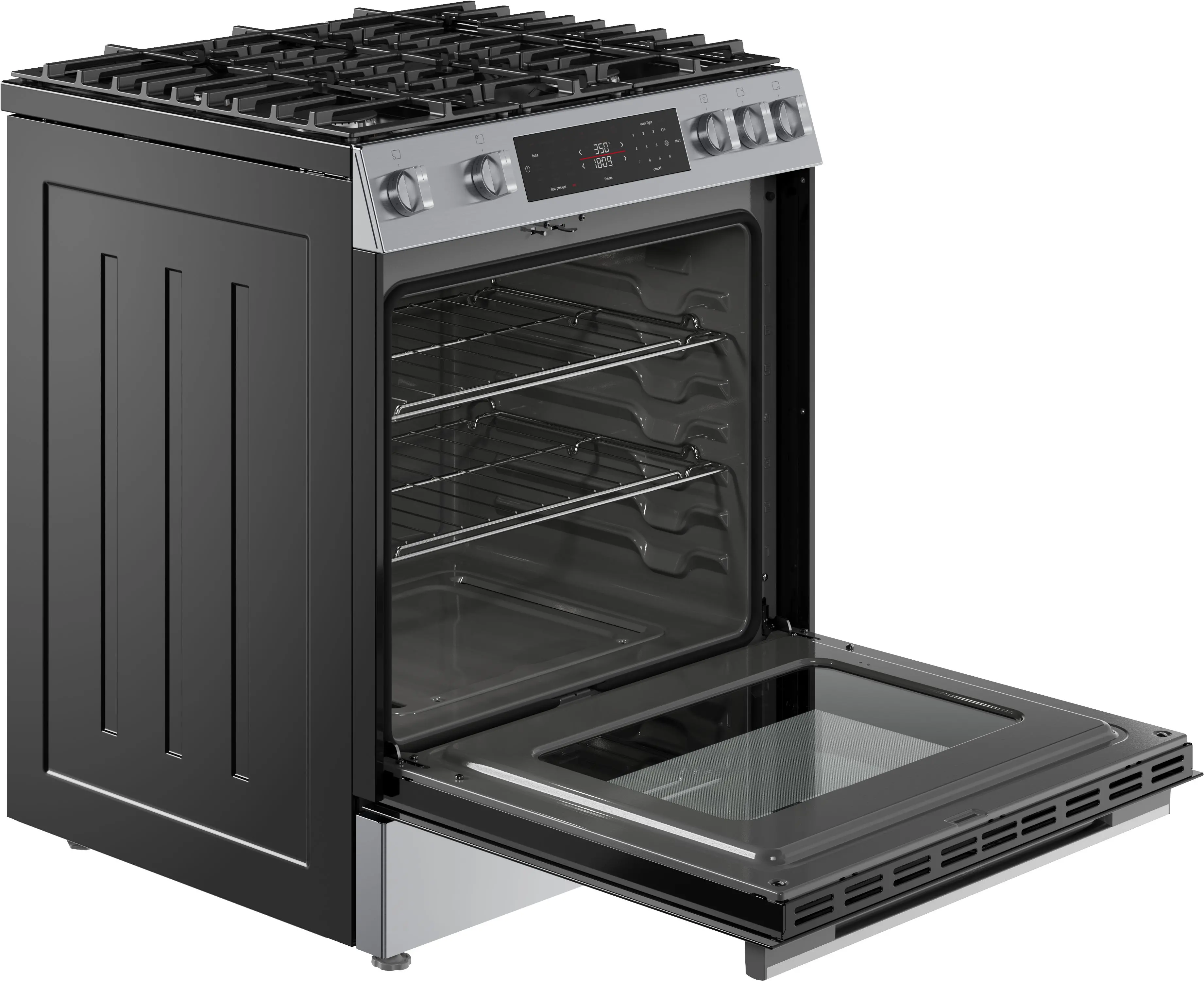HGF1050MUC Bosch 100 Series 30 Gas Slide In Range - Stainless Steel-10