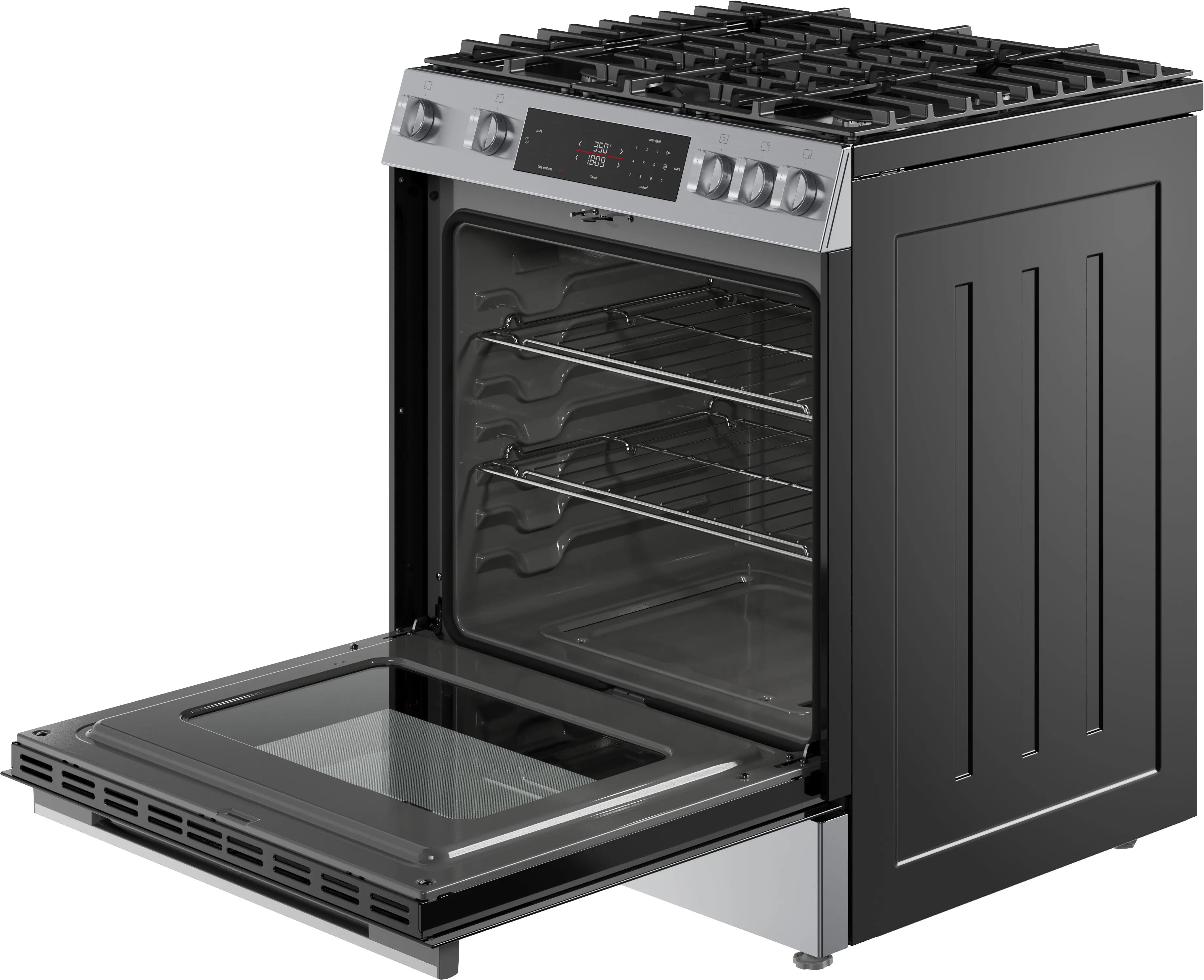 HGF1050MUC Bosch 100 Series 30 Gas Slide In Range - Stainless Steel-11