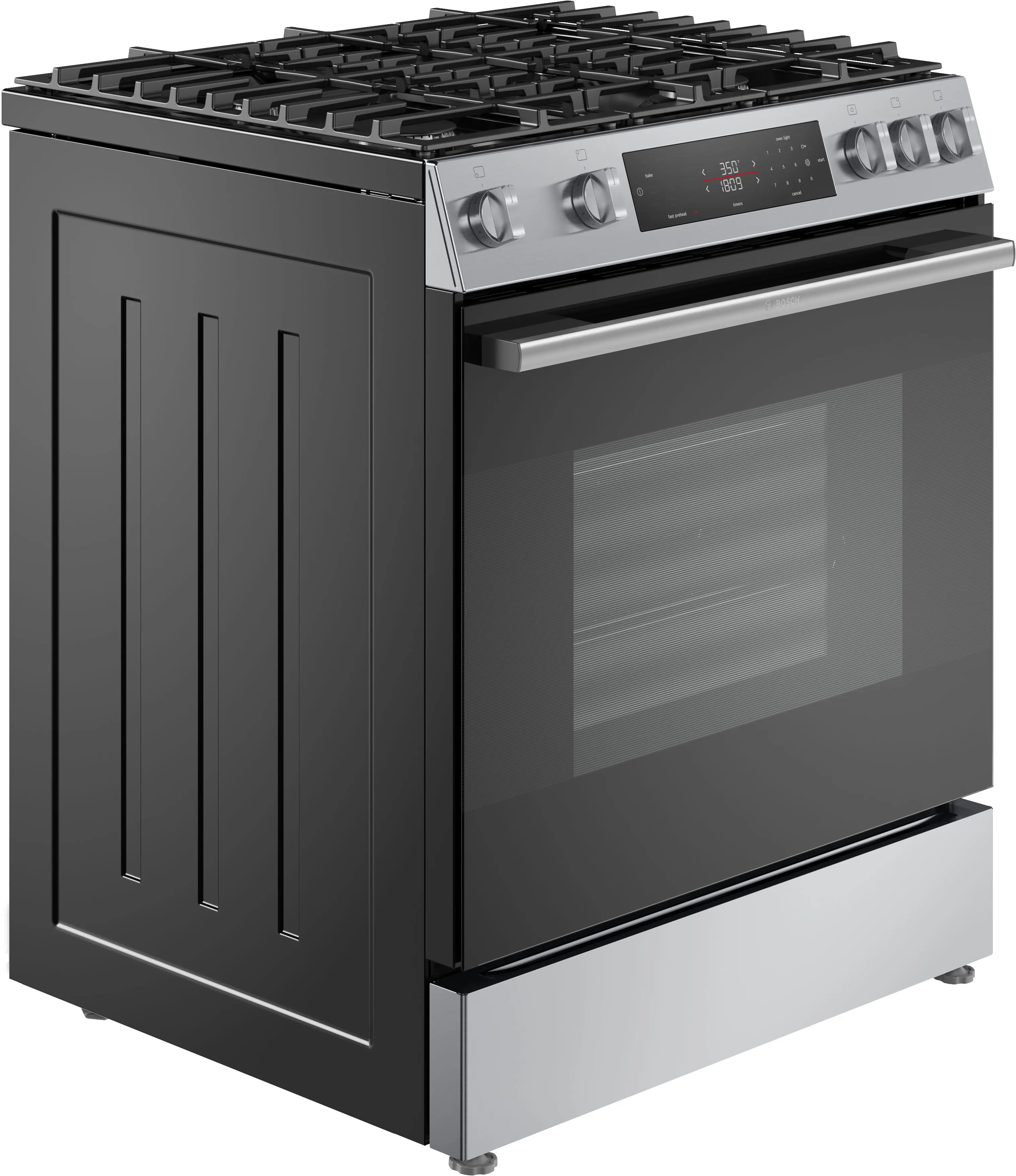 HGF1050MUC Bosch 100 Series 30 Gas Slide In Range - Stainless Steel-12