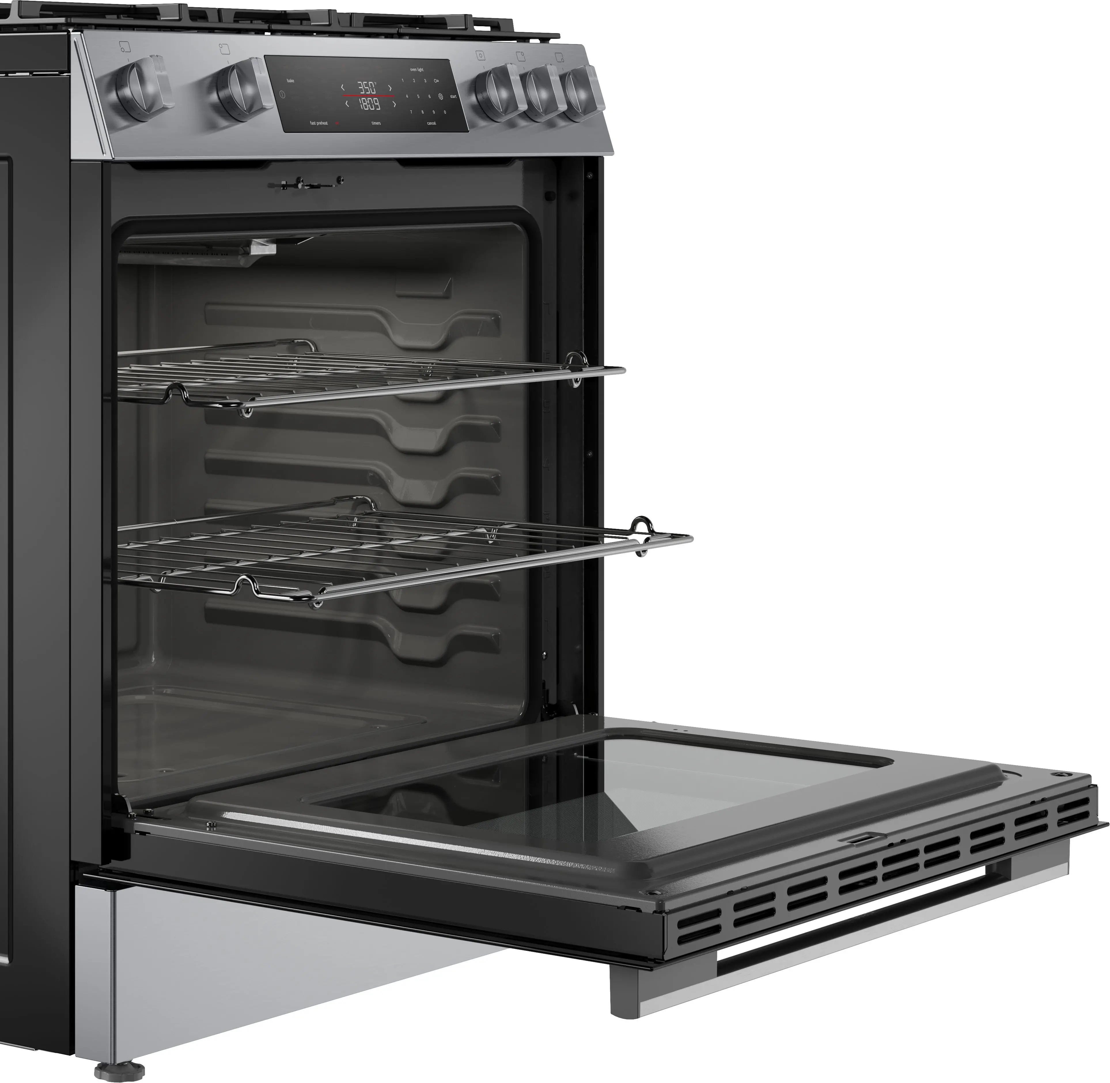 HGF1050MUC Bosch 100 Series 30 Gas Slide In Range - Stainless Steel-8