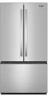 WRFF3336SZ Whirlpool 30.52 Cu Ft French Door Refrigerator - Stainless Steel